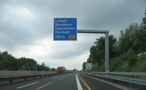 Autobahnkreuz A67 A47 Bei Lorsch Geo.hlipp.de 3367
