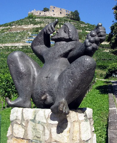 Bacchus Von Kurt Lehmann, 1970, Bronze In Staufen 2