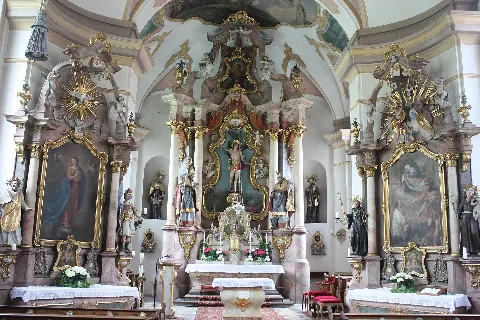 Bad Aibling, The St. Sebastian Church, Inner View