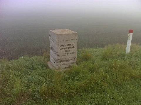 Bad Langensalza Ortseingang, Originalstandort Ganzmeilensäule No 64