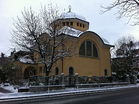 Baden Synagoge Winter