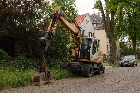 Bagger In Der Nürnberger Straße 20140611 11