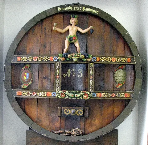 Bahlingen Am Kaiserstuhl, Fassboden Im Rathaus Mit Hoselips