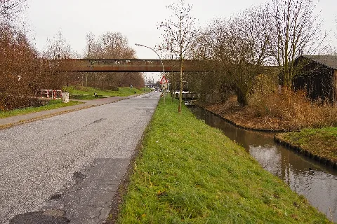 Bahnbrücke Über Die Finkenwerder Landscheide