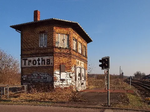 Bahnhäuschen Halle Trotha 1