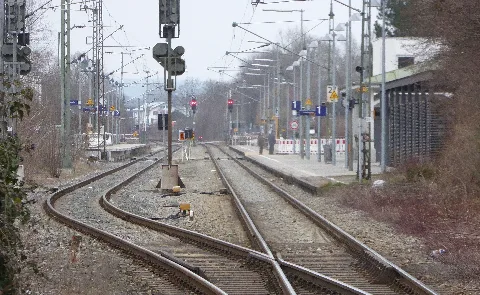Bahnhof Bad Aibling Von Südwesten, 1