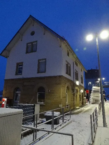 Bahnhof Bondorf At Night 01
