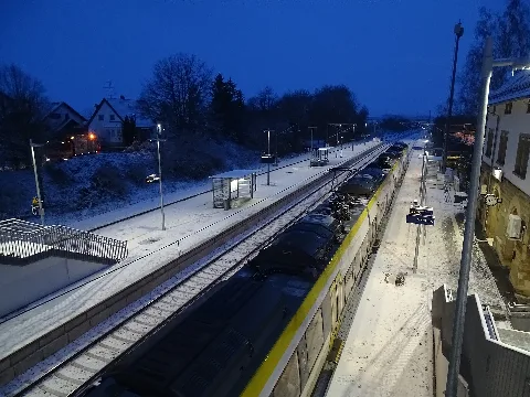 Bahnhof Bondorf At Night 03
