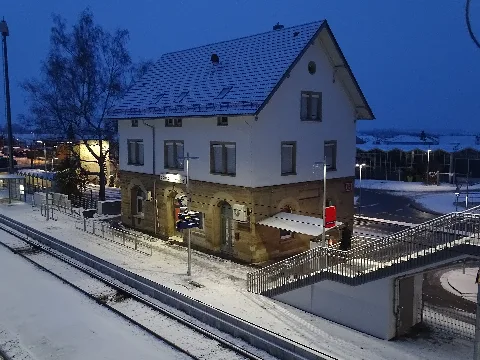 Bahnhof Bondorf At Night 05