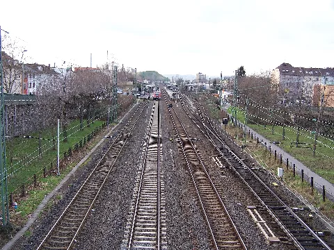 Bahnhof Frankfurt Griesheim, Gleise