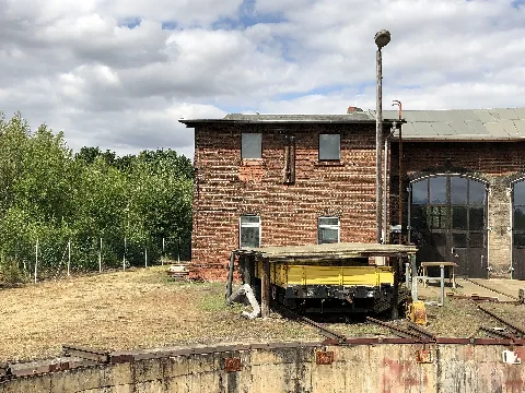 Bahnhof Rochlitz, Drehscheibe Und Ringlokschuppen (11)