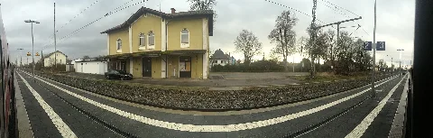 Bahnhof Wallersdorf (Panorama)