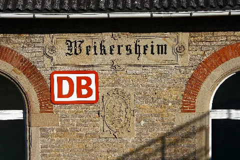 Bahnhof Weikersheim Westseite