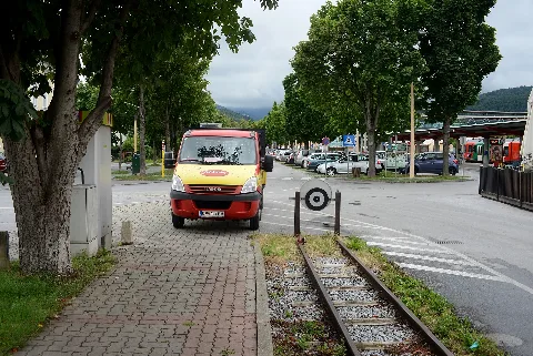 Bahnhof Weiz Feistritztalbahn Prellbock