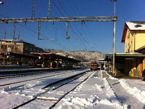 Bahnhof Wettingen Winter 01