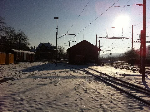 Bahnhof Wettingen Winter 05