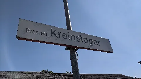 Bahnhofsschild Bremen Kreinsloger 2005211032
