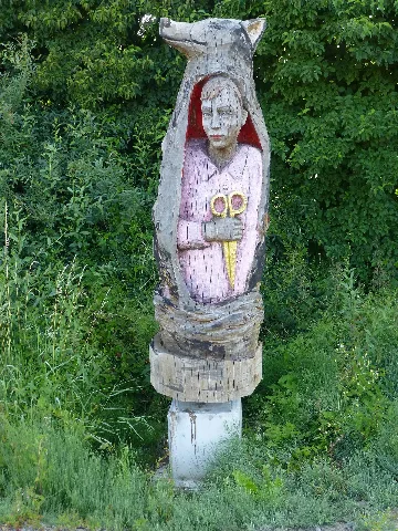 Bahnradweg Rotkäppchenland Rotkäppchenfigur