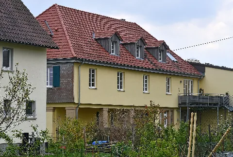 Bahnstrecke Bretten Kürnbach Bahnhof Knittlingen Gleisseite 2021 05 02