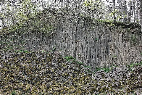Basaltsäulen Auf Dem Dietrichsberg Geiskopf Aufgelassener Steinbruch Panoramio