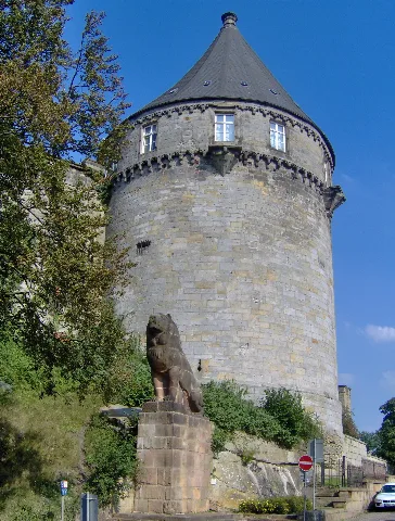 Batterieturm Met Loewendenkmal Kasteel Bentheim