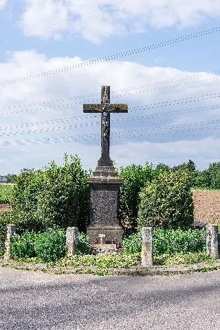 Baudenkmal Wegekreuz Von 1884 Basalt Lava Wesseling
