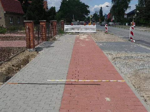 Baustelle Bürgersteig Südseite Mahlower Straße, Östlich Einmündung Mozartstraße Panoramio