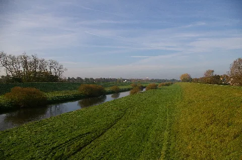 Begradigter Teil Der Lippe In Hervest Dorsten