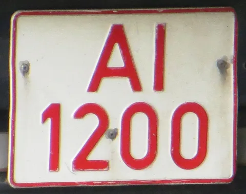 Belarus License Plate Old