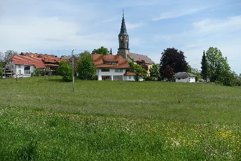 Berau (Ühlingen Birkendorf) Kirche Hl Pankratius Ansicht 1