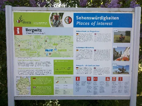Bergwitz Infotafel D3 D Route 3 Mit Sehenswürdigkeiten 2016