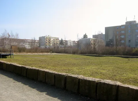 Berlin Britz Carl Weder Park Gartenfläche Mit Stauden Und Rosen