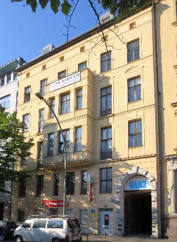 The Happy Bed Hostel at Tempelhofer Ufer No. 10 in Berlin-Kreuzberg. It was constructed from 1892 to 1893 by the architects Rudolf Braun, Heinrich Joseph Kayser and Karl von Großheim as a residential building with small businesses court. The complex is part of the portected historic buildings area Großbeerenstraße.