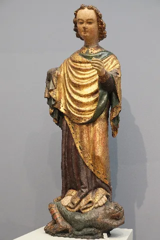 Bode-Museum im Bezirk Berlin-Mitte in Berlin/Deutschland, Erzengel Michael, Ende 14. Jahrhundert (Inv. Nr. 8022)