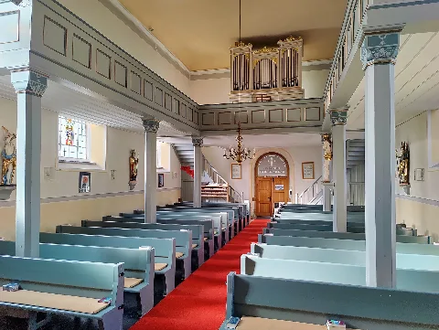 Evangelisch-lutherische Michaeliskirche Bernstein am Wald, Gemeinde Schwarzenbach am Wald, Landkreis Hof, Oberfranken, Bayern, Deutschland