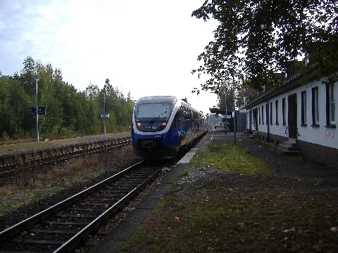 Bf Ottbergen 2006, Regionalbahn Der Nord West Bahn Nach Paderborn