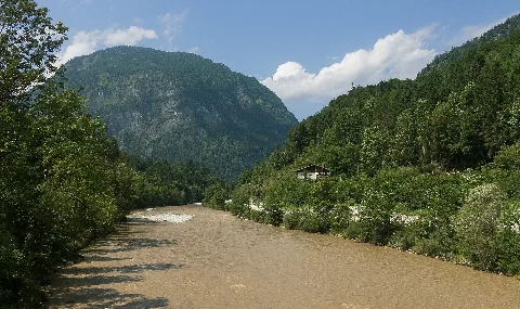 Bij Schneizelreuth, De Saalach Foto6 2017 08 05 13.51