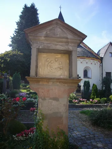 Bildstock VII der Kreuzwegestationen Muffendorf in Lannesdorf, Bonn-Bad Godesberg, Ecke Deutschherrenstraße/Splickgasse (in der Bonner Denkmalliste ungenau bezeichnet)