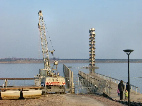 Bitterfeld Seebrücke Orkan Kyrill