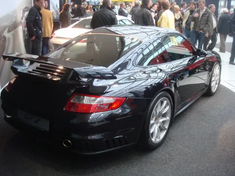 Black Porsche 911 Gt2 (997) Rear