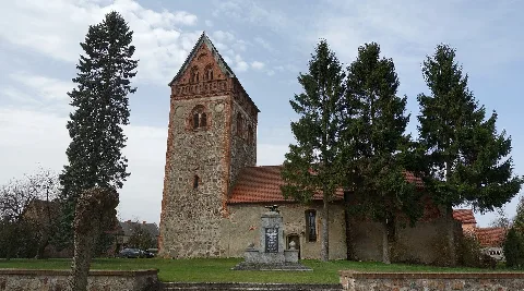South-eastern view of church in Blesendorf, Heiligengrabe municipality, Ostprignitz-Ruppin district, Brandenburg state, Germany