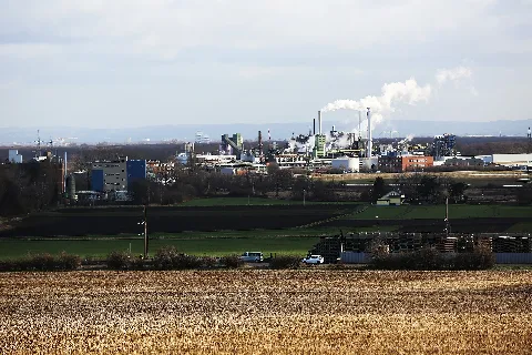 Blick Auf Das Chemiewerk Kalscheuren Vom Villehang Kendenich