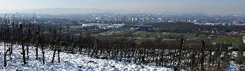 Blick Auf Das Dreiländereck, Im Vordergrund Die Möbelfabrik Vitra
