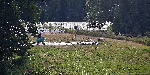 Blick Auf Die Jagst Bei Mosesmühle Mit Open Air Kino In Bächlingen Panoramio