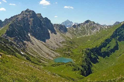 Blick Auf Die Lache Und Die Lachenspitze