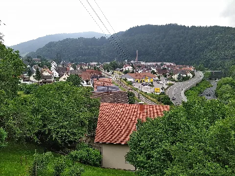 Blick Auf Hilpertsau