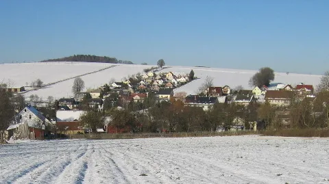 Blick Auf Leubsdorf, Winter 2005