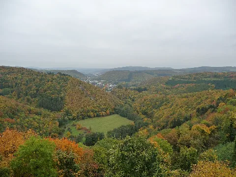 Blick Ins Nahetal Von Schloss Dhaun Aus 09.10.08 Panoramio