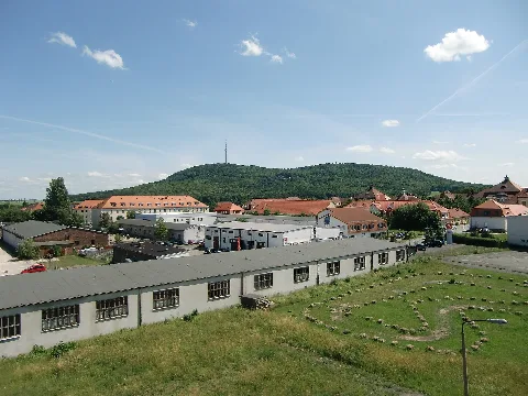 Blick Vom Bsz Löbau Über Jägerkaserne Auf Löbauer Berg