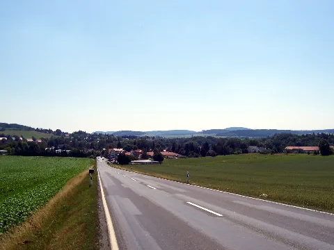 Blick Von Der B96 Auf Oppach